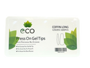 ECO Press On Refill Tips 600pcs - Coffin Long