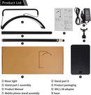 Half-moon LED lamp for eyelash