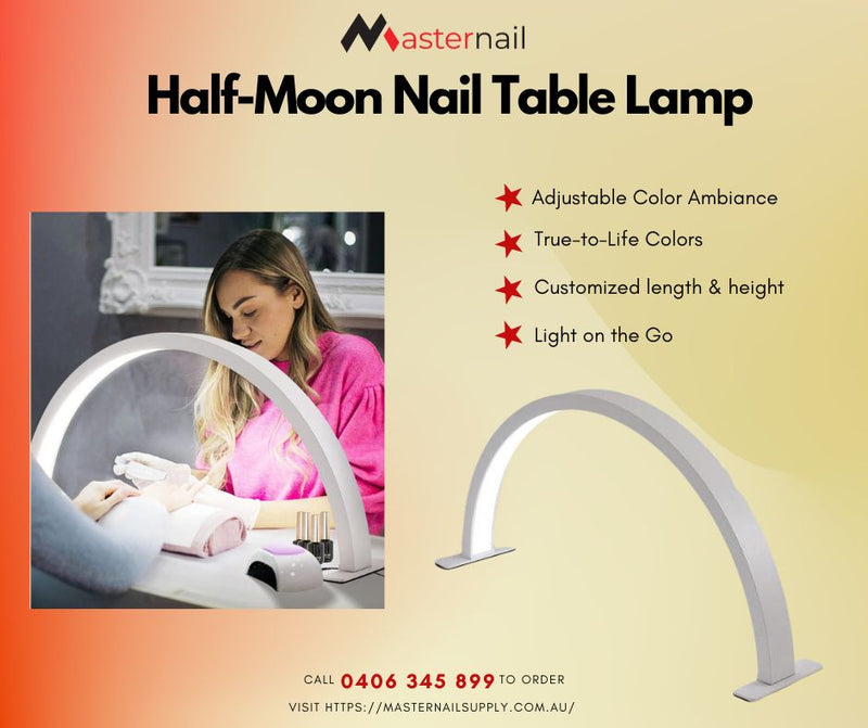 Half Moon Nail Table Lamp