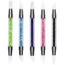 diamond/ rhinestone pen ( 1 silicone head , 1 pointy head) - Master Nail Supply
