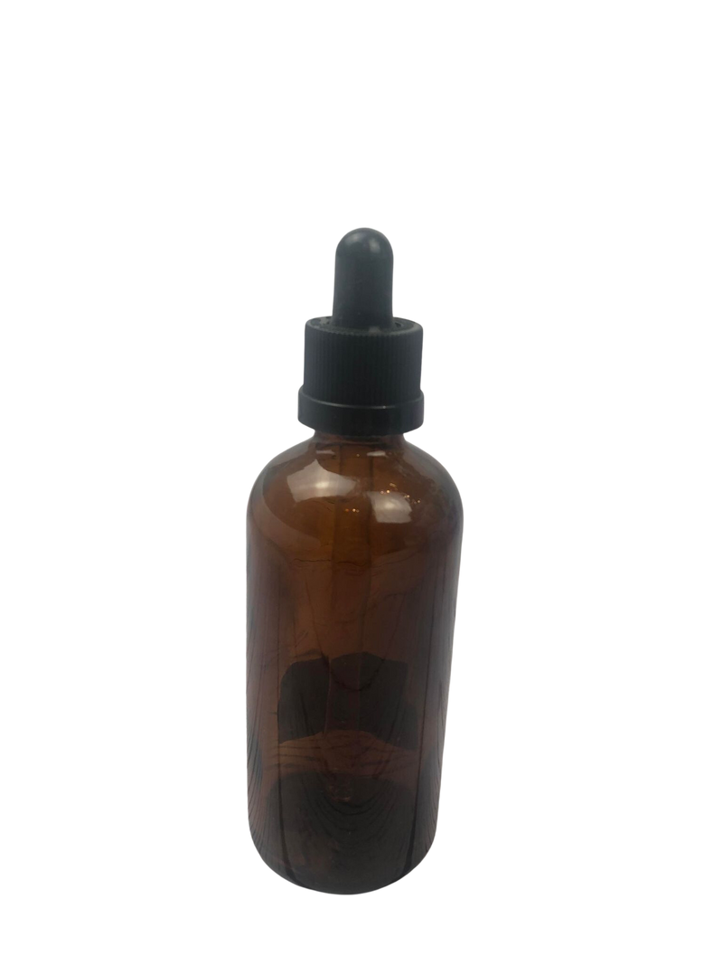 Empty Amber Glass Bottle - Master Nail Supply 