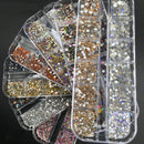 AB Rhinestone Gem Crystal 3D - 12 size/PK - Master Nail Supply 