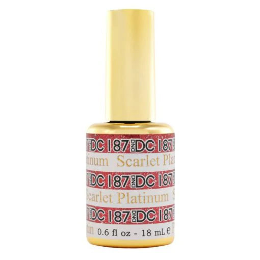 DND DC Platinum Gel-187 Platinum Scarlet - Master Nail Supply 