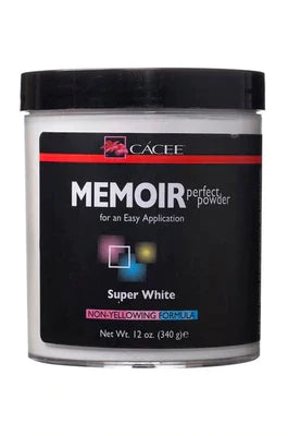 Cacee Memoir Perfect Powder SUPER WHITE - 12oz (340g) - Master Nail Supply 