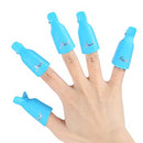 Soak Off Clip Blue 10pcs/box - Master Nail Supply 