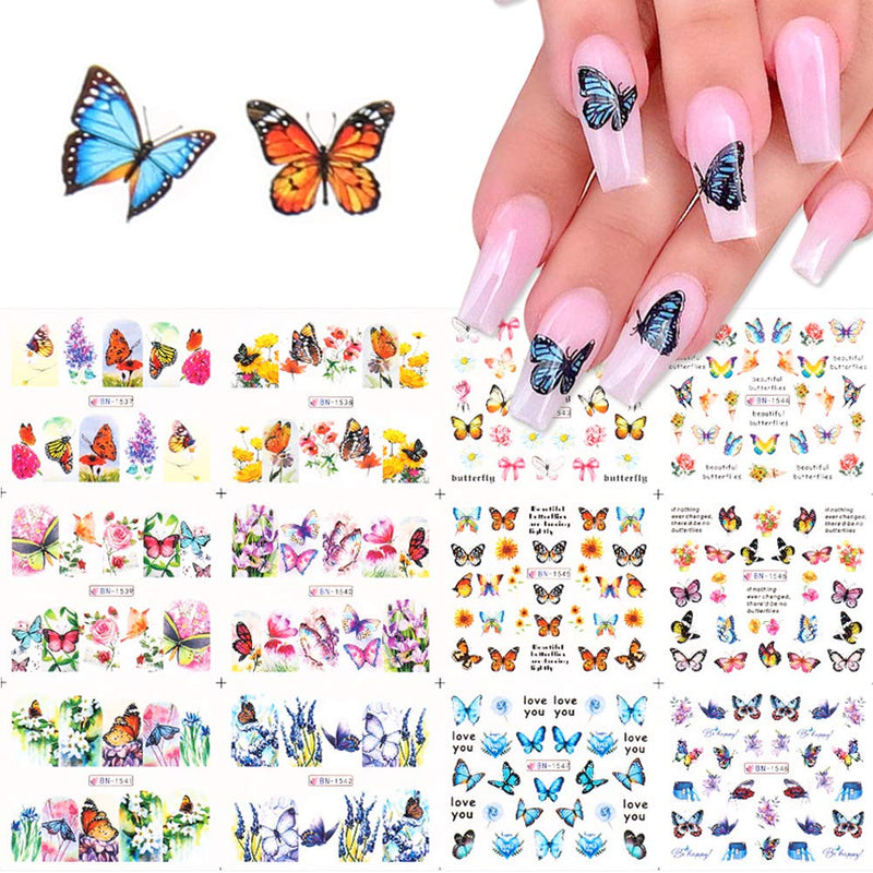 Joyful Nail Butterflies Sticker - Master Nail Supply 