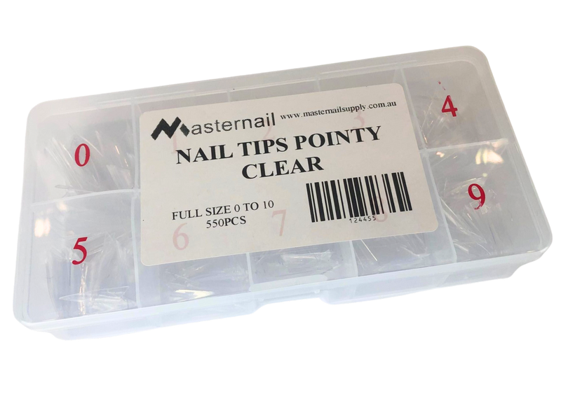 Nail Tips Pointy Clear - Master Nail Supply 