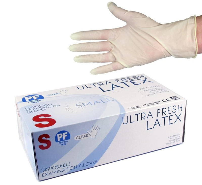 Ultra Fresh Latex Powder Free Glove Single Box - Master Nail Supply 
