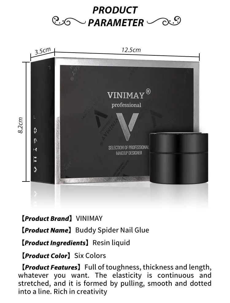 VINIMAY - spider gel pack of 6 - Master Nail Supply 