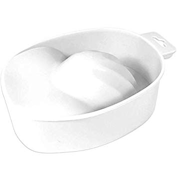 Manicure plastic bowl-white - Master Nail Supply 