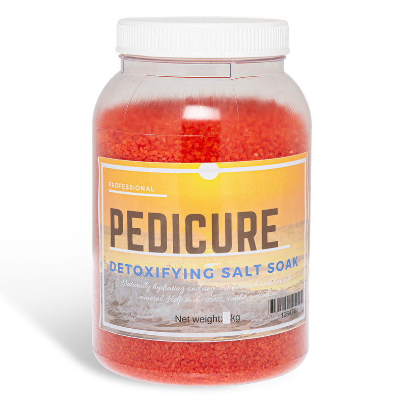 Pedicure Detoxifying Salt Soak - 2.5kg Orange - Master Nail Supply 