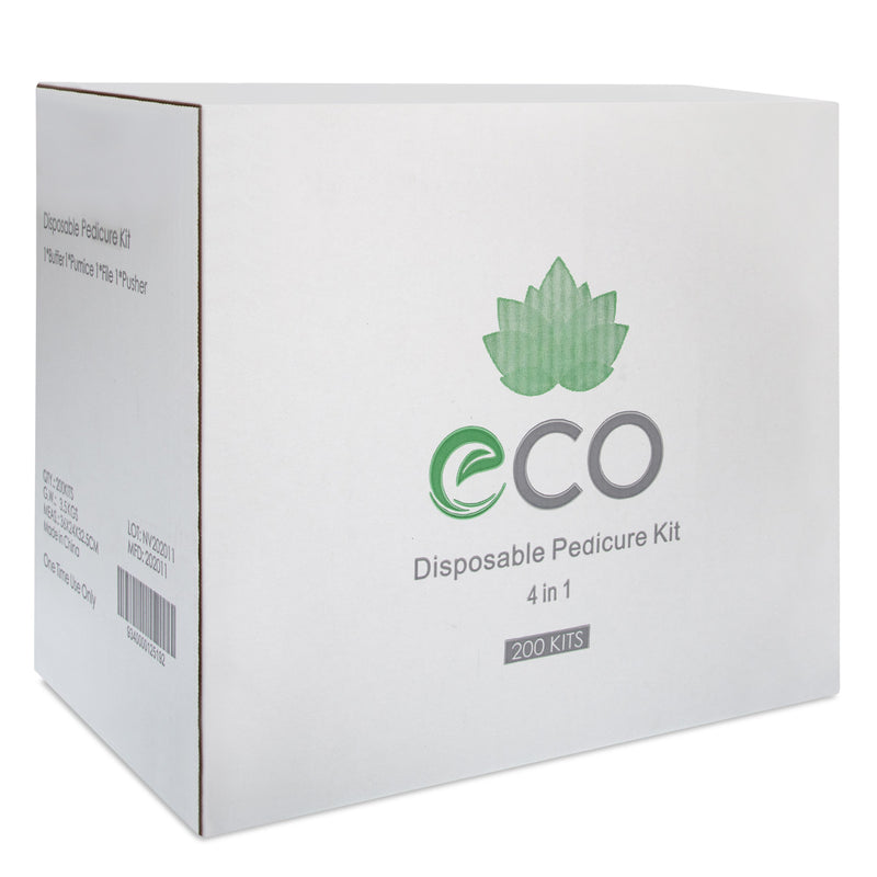 Eco Pedicure Kits 4 PCS (200/packs) - Master Nail Supply 