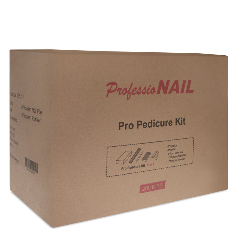 ProfessioNAIL Pedicure Kits 5pcs - 200/pk Carton - Master Nail Supply 