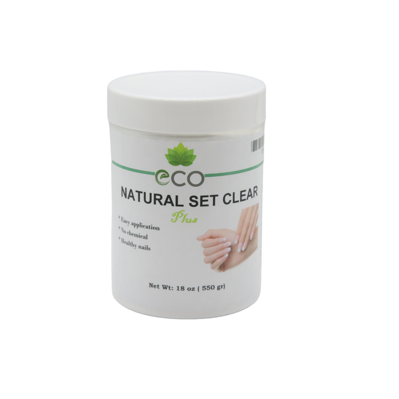 Eco Natural Set Clear 18oz - Master Nail Supply 