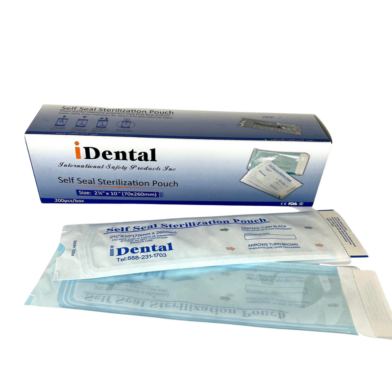iDental self seal sterilization pouch/ carton - Master Nail Supply 