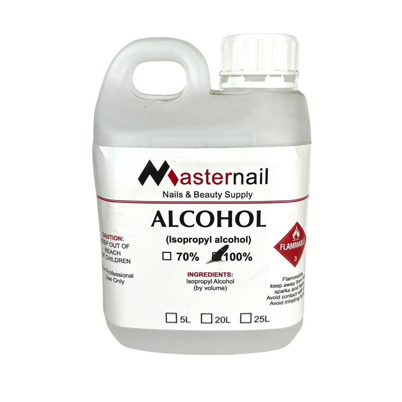 Alcohol 100% 1L - Master Nail Supply 