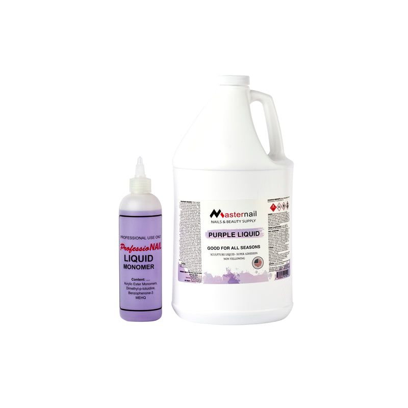 Acrylic Liquid 250ml (Purple) - Master Nail Supply bestseller