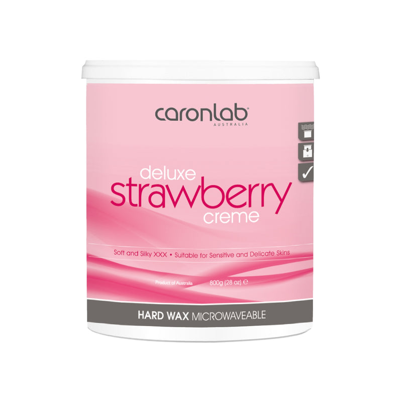 Caronlab - Deluxe Strawberry Creme Hard Wax - 800g - Master Nail Supply 