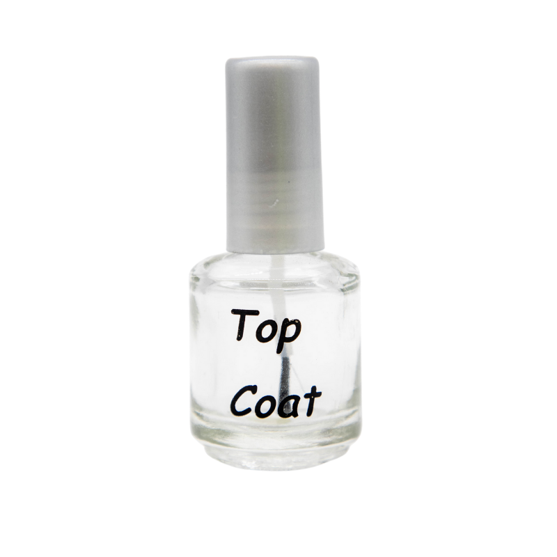 Empty Bottle Top Coat 15ml - Master Nail Supply 