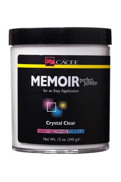 Cacee Memoir Perfect Powder CRYSTAL CLEAR - 12oz (340g) - Master Nail Supply 