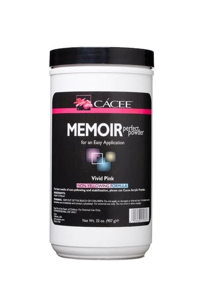 Cacee Memoir Perfect Powder VIVID PINK - 32 oz (907g) - Master Nail Supply 