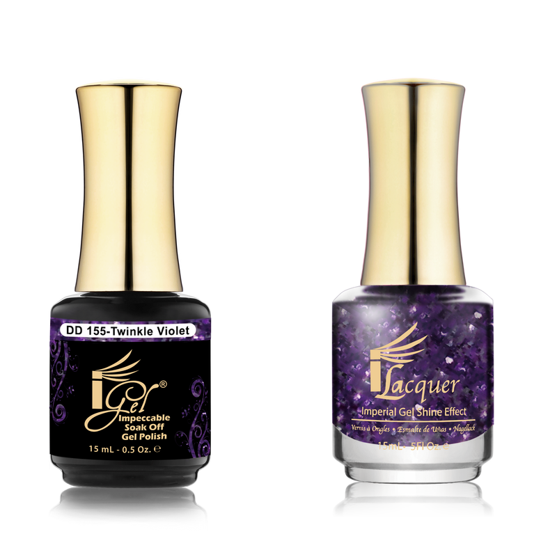 IGEL Duo DD155 TWINKLE VIOLET - Master Nail Supply 
