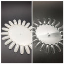 Round Wheel Display Color Natural/CLear - Master Nail Supply 