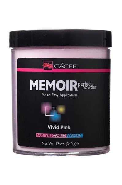 Cacee Memoir Perfect Powder VIVID PINK - 12oz (340g) - Master Nail Supply 