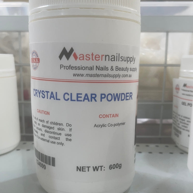 Masternailsupply Crystal Clear Powder 600gr - Master Nail Supply 