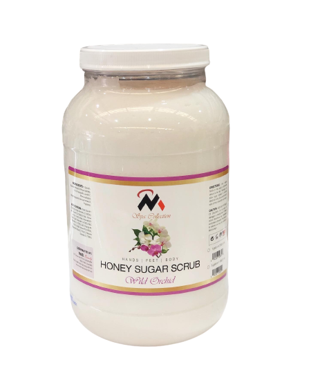 Master Nail Supply Honey Sugar Scrub - Wild Orchid (1 Gallon) - Master Nail Supply 