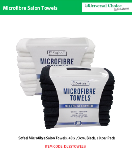 sofeel microfibre pedicure towel pack of 10 - Master Nail Supply 