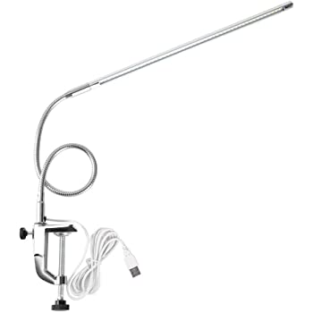 Long Table Lamp Silver - Master Nail Supply 