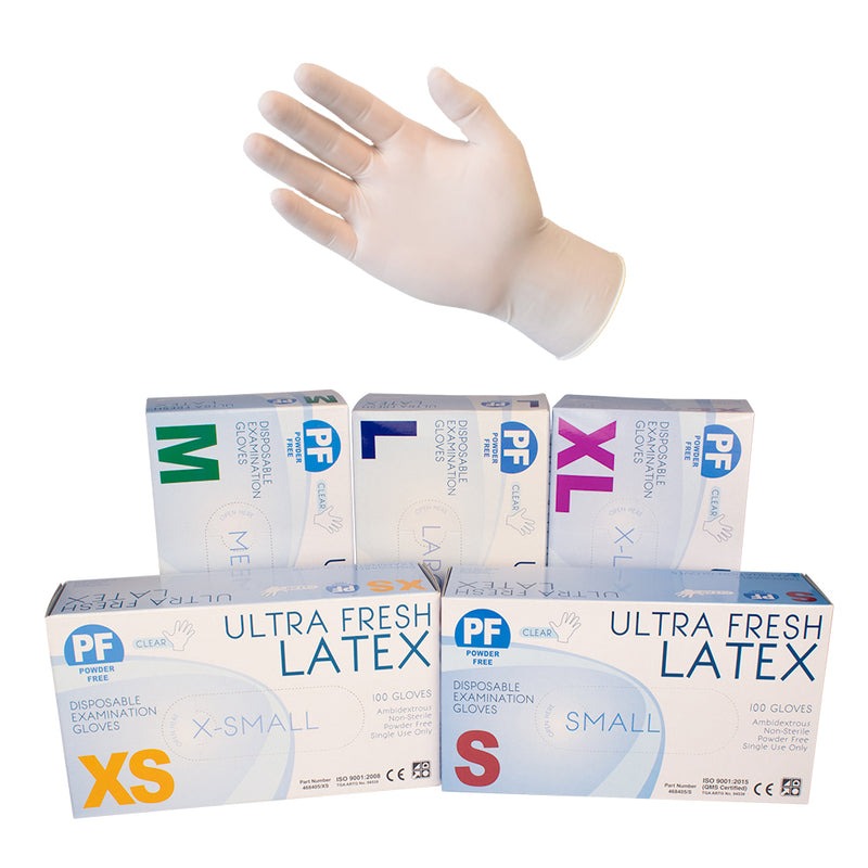 Ultra Fresh Latex Powder Free Glove Carton - Master Nail Supply 