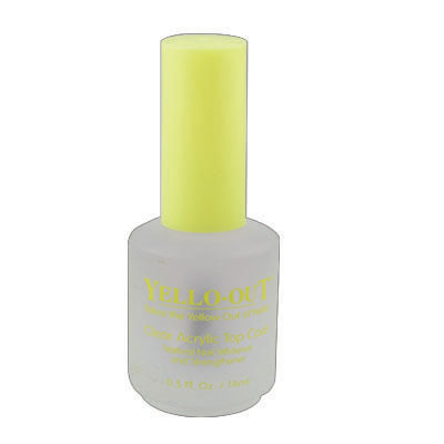 Yellow-Out Clear Acrylic Top Coat - Master Nail Supply 